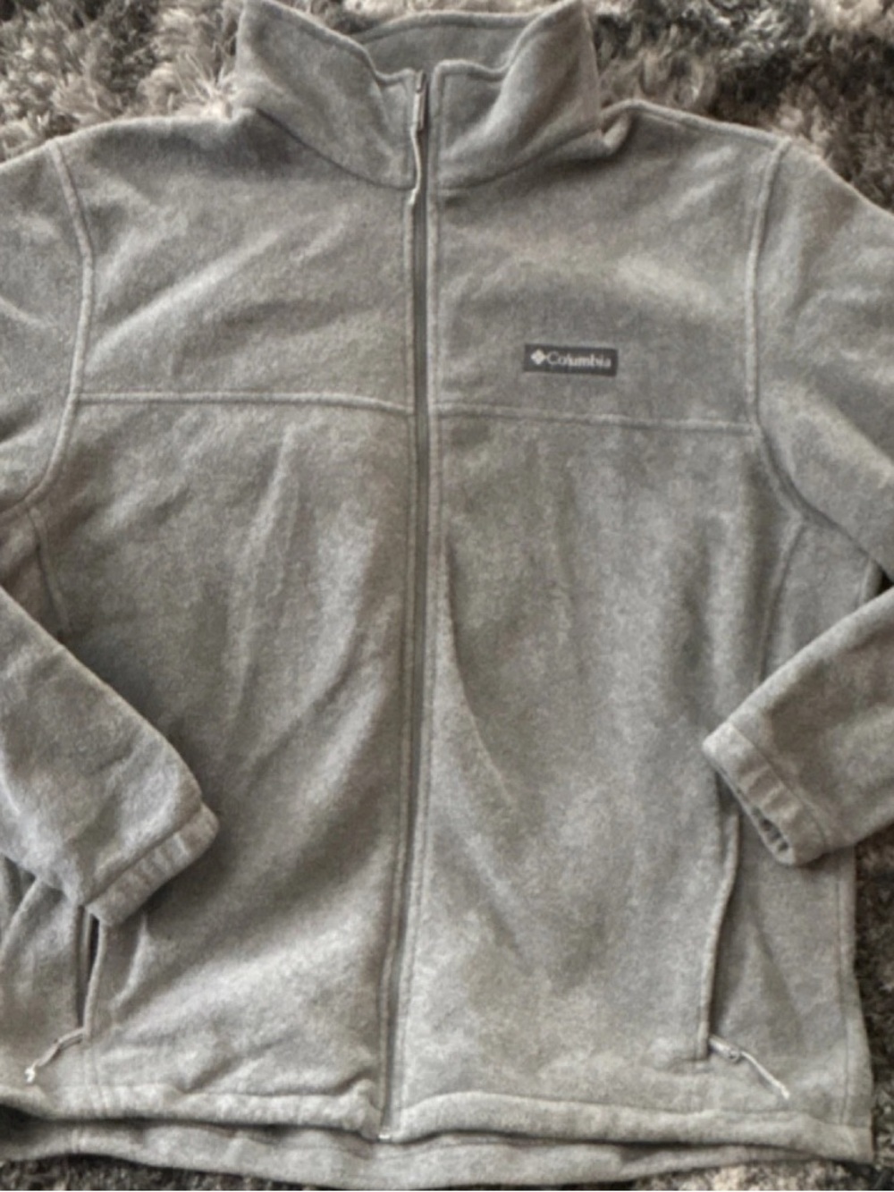 Columbia Men's Gray Full Zip Fleece Jacket